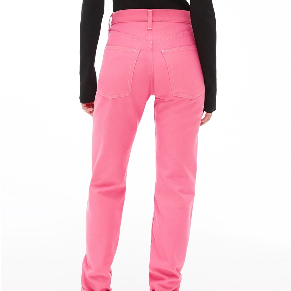 Helmut Lang Pink Straight Leg Jean Pants - Picture 6 of 6